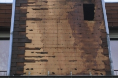 bois sous toiture pourri